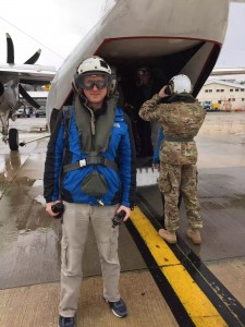 אבידע לנדאו על נושאת המטוסים המאריקאית